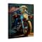 Stupell Industries Patriotic Eagle Motorcycle Canvas Wall Art